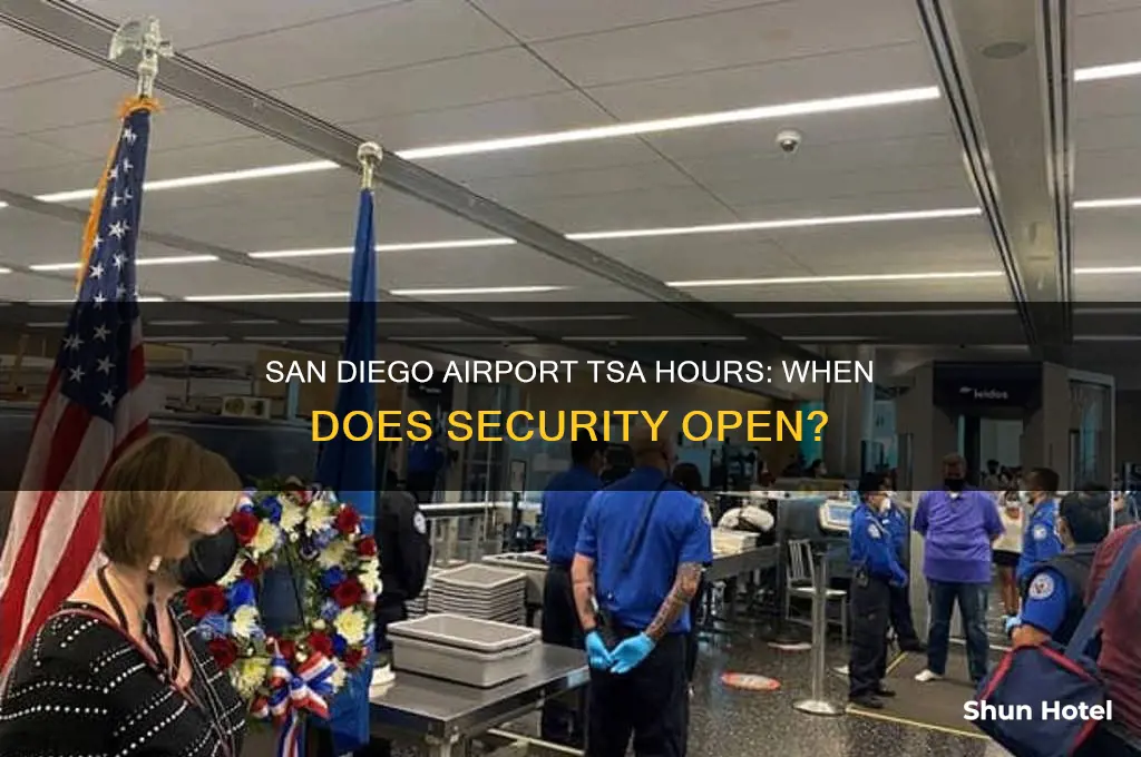 what time does tsa open san diego airport