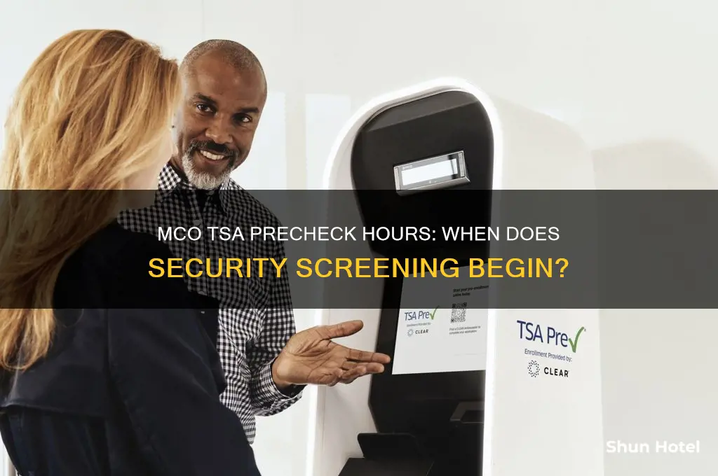what time does tsa precheck open at mco