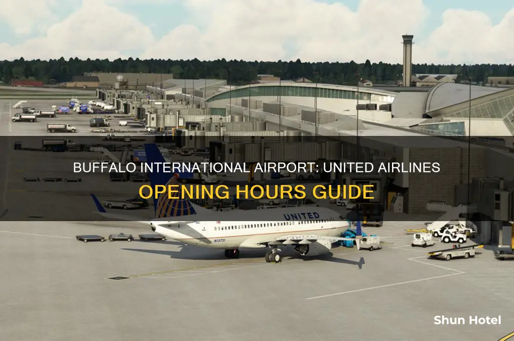 what time does united airlines open at buffalo international airport