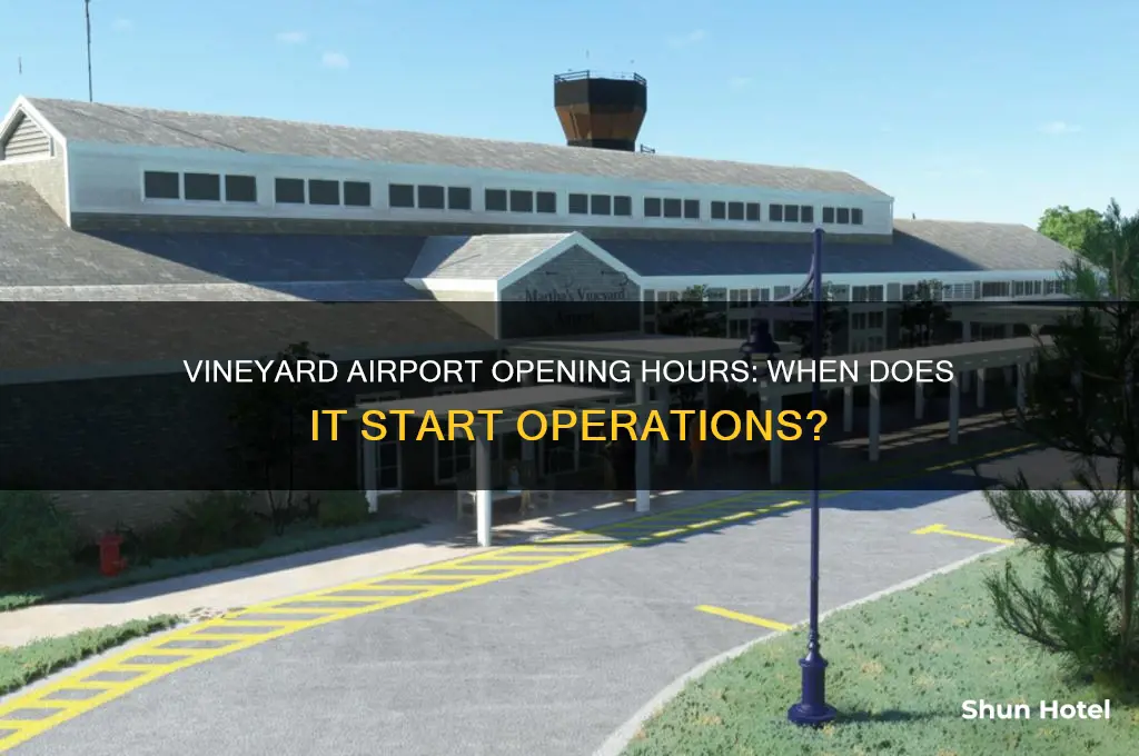 what time does vineyard airport open