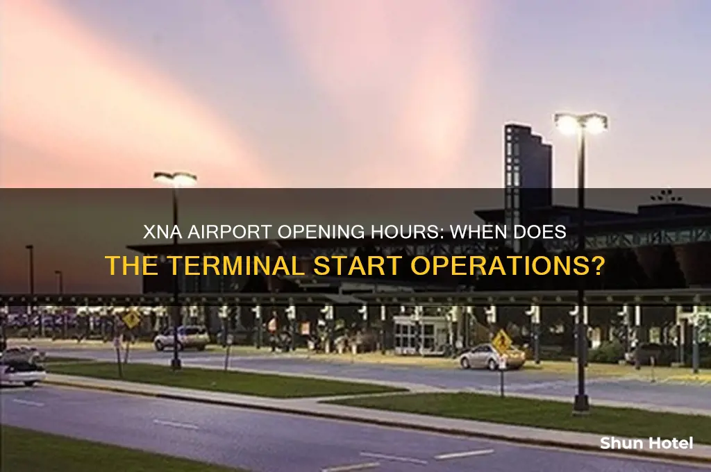 what time does xna airport open