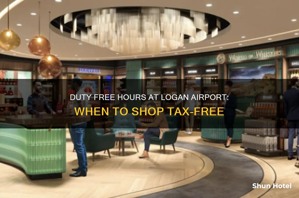 what time is duty free open at logan airport