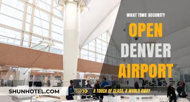 Denver Airport Security Hours: When Does Screening Open Daily?