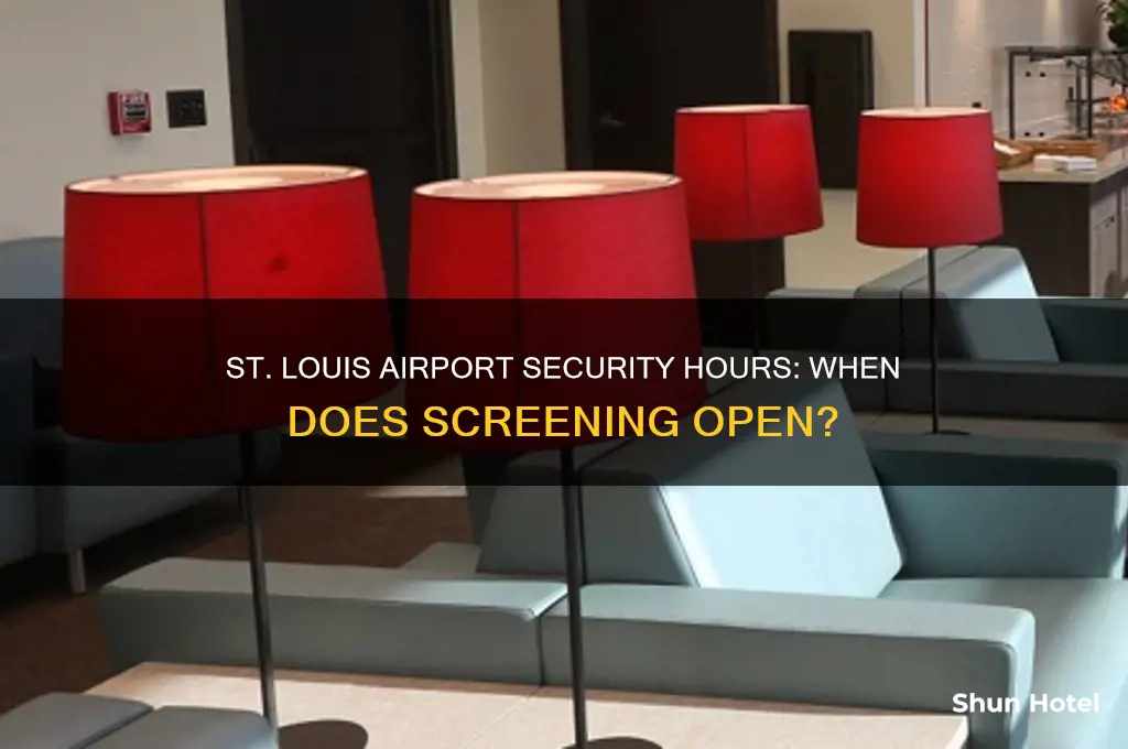 what time security open st louis airport