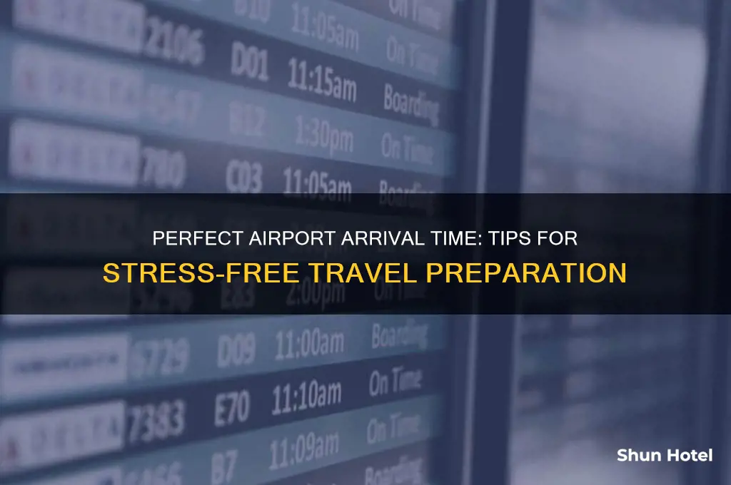 what time shall i get to the airport