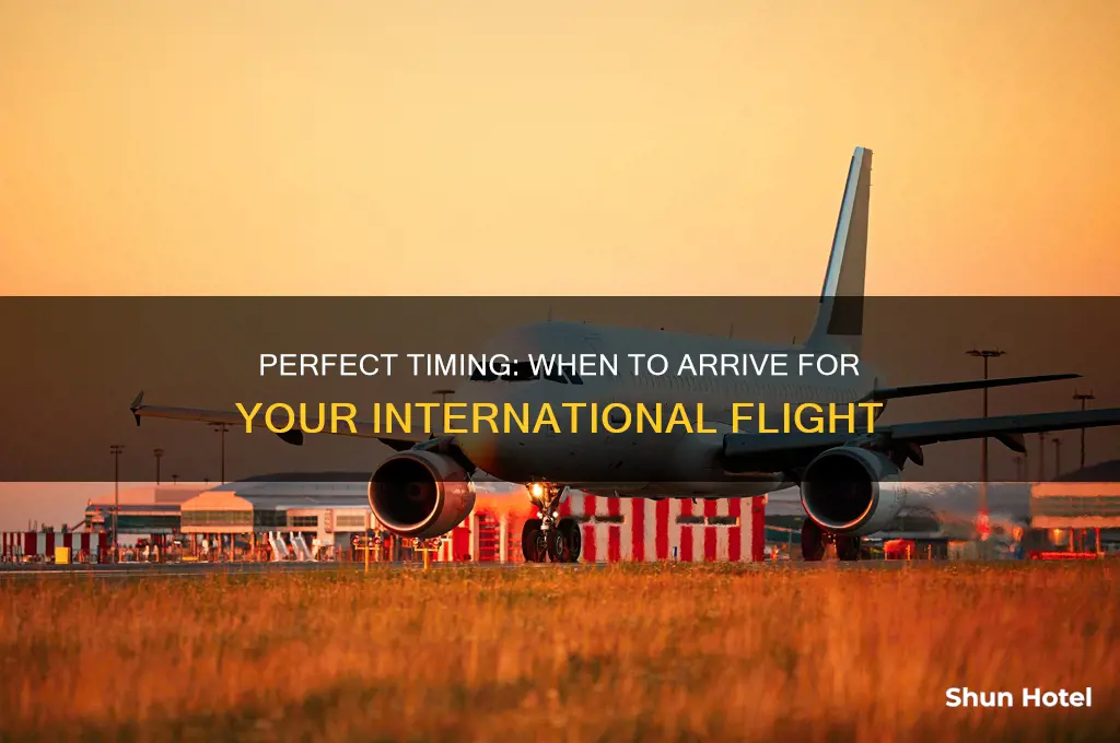 what time should be at the airport for international flight