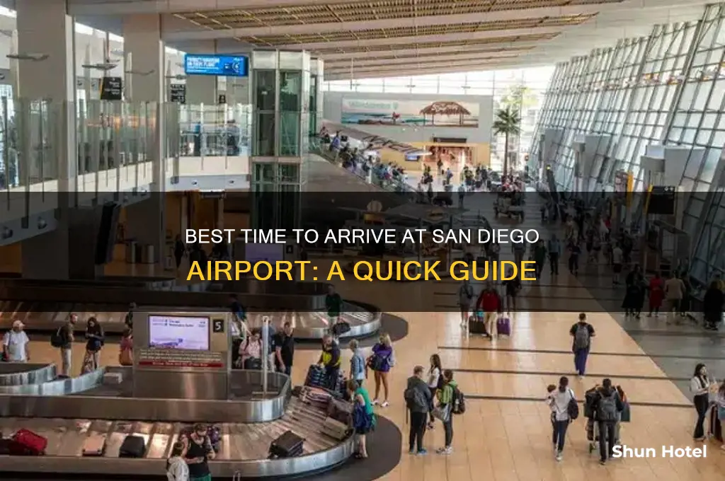 what time should i get to san diego airport