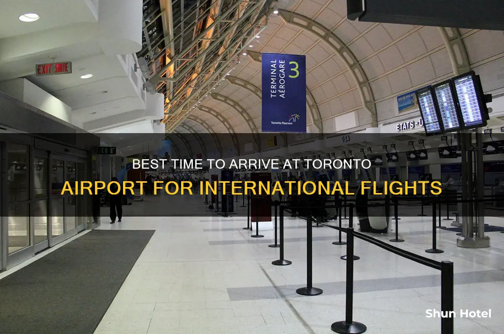 what time to be at toronto airport for international flight