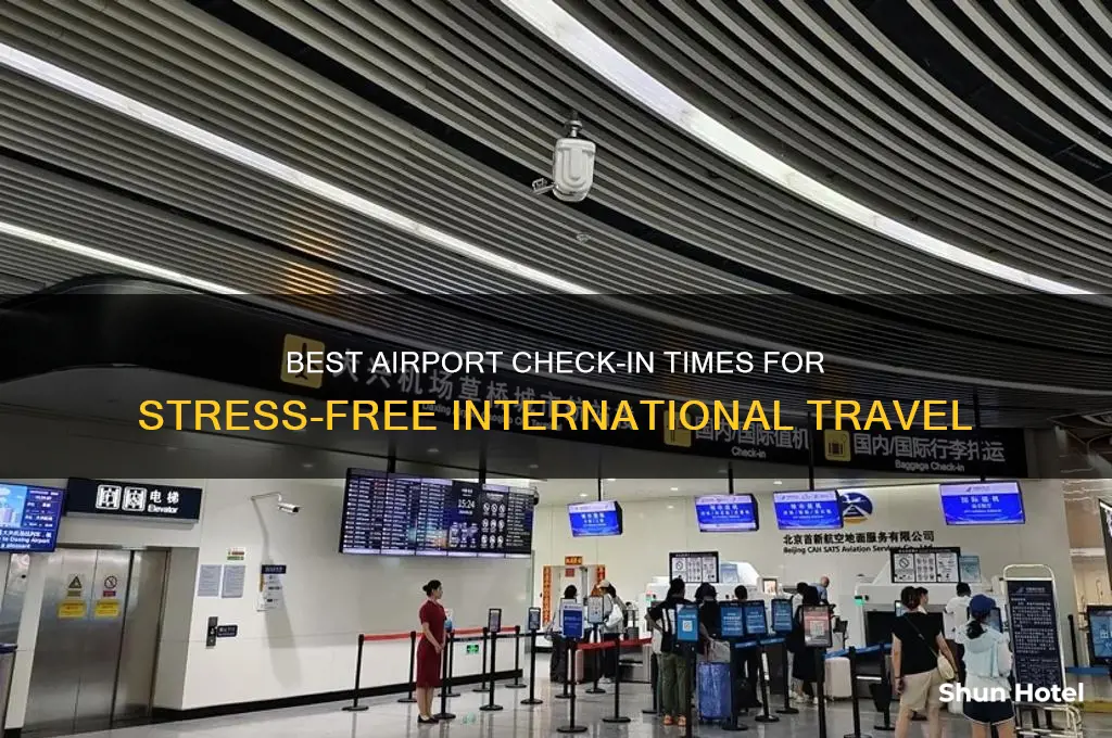 what time to check in at airport for international flight