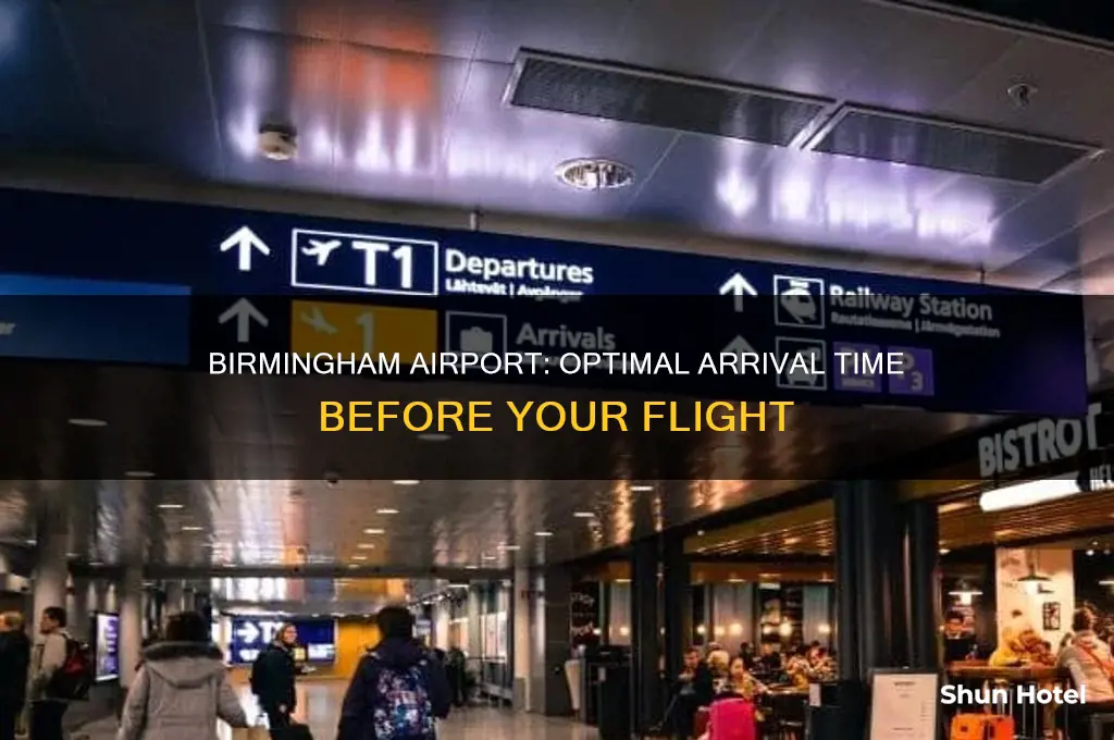 what time to get to airport before flight birmingham