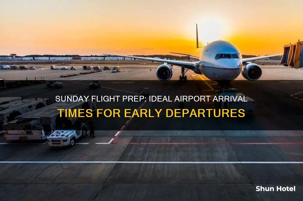 what time to get to airport for early sunday flights