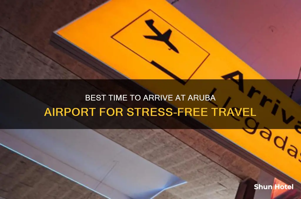 what time to get to aruba airport