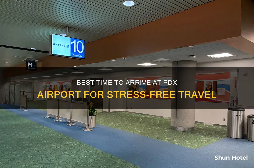 what time to get to pdx airport