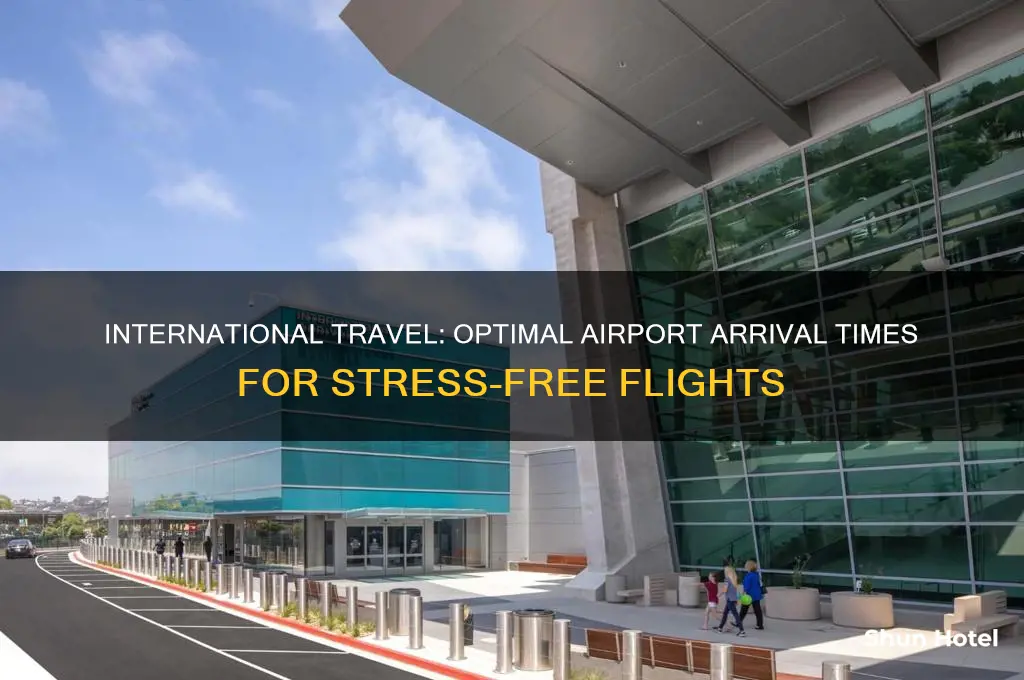 what time to get.to.airport for international