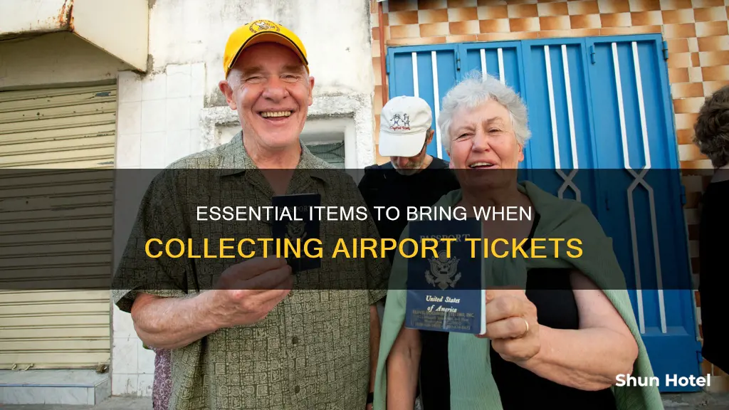 what to bring to airport ticket