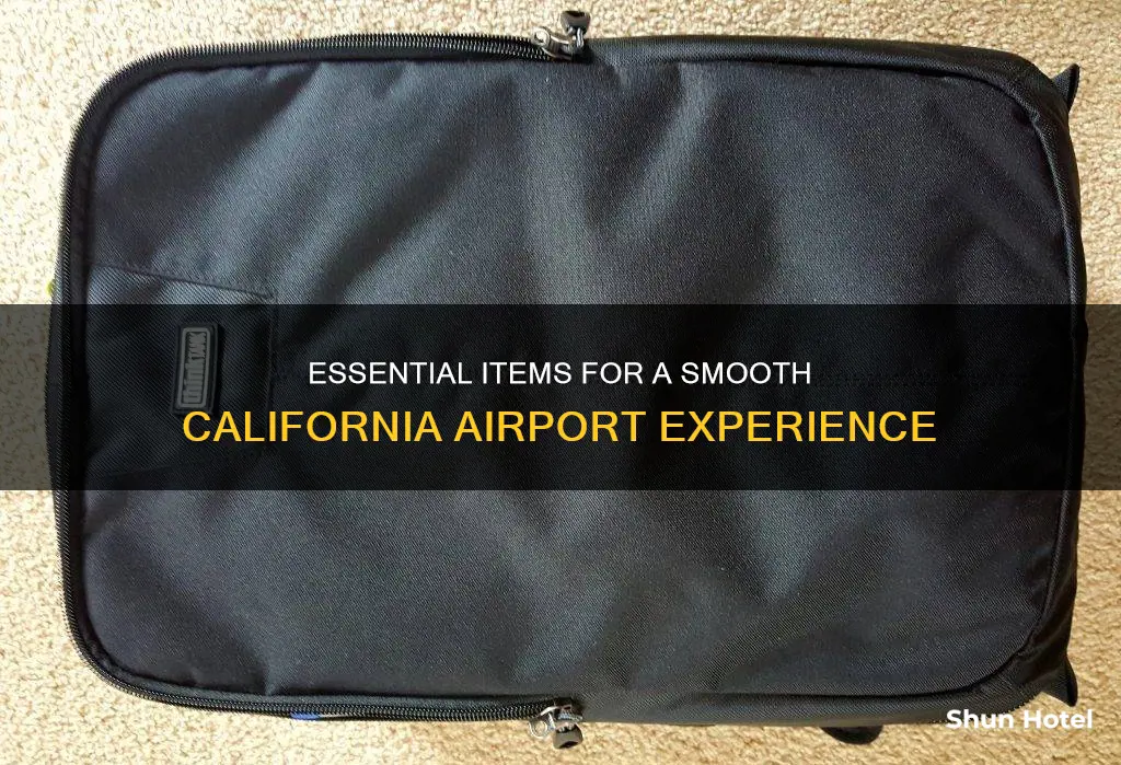 what to bring to california airport