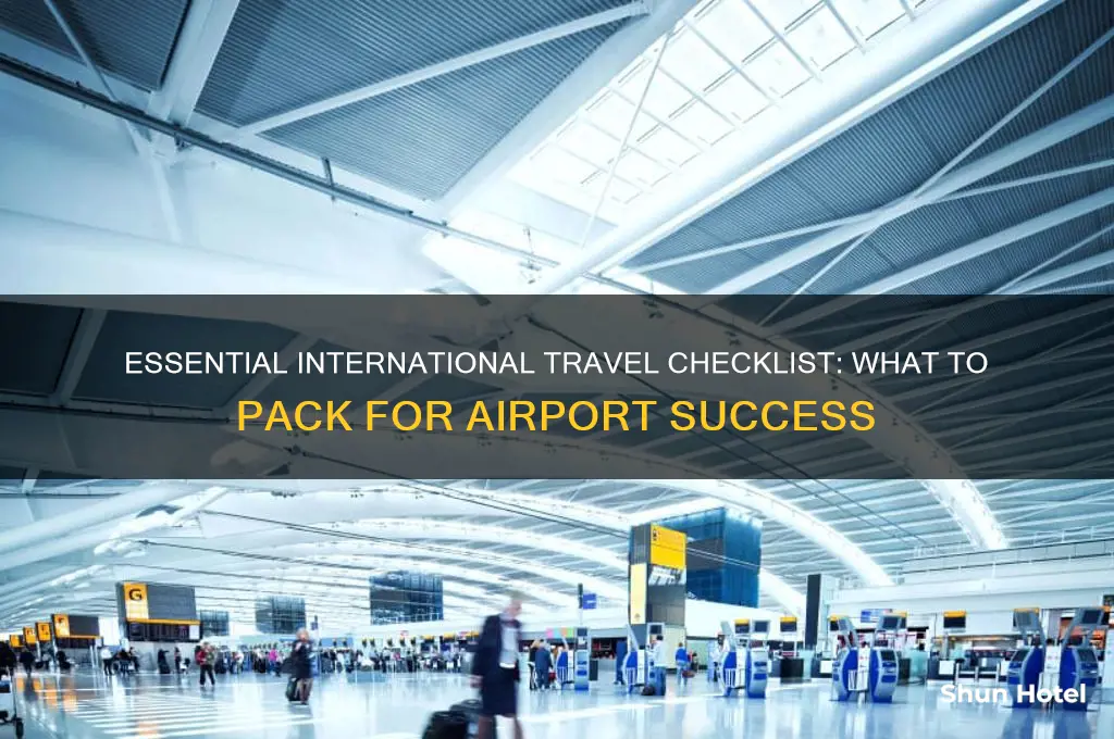 what to bring to the airport to fly internationally