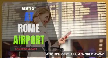 Rome Airport Shopping: What to Buy Before Departure?