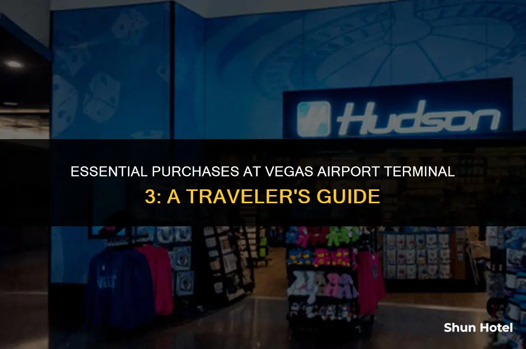 what to buy at vegas airport terminal 3