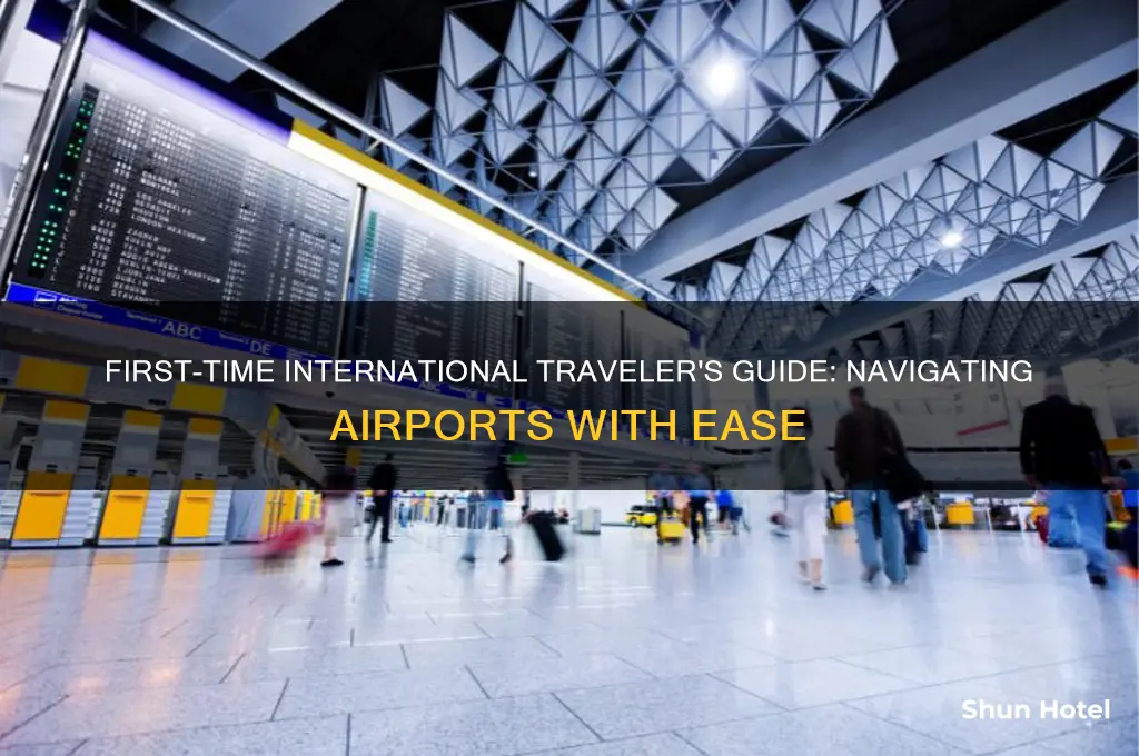 what to do in airport first time international