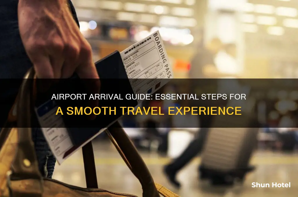 what to do when you get to the airport
