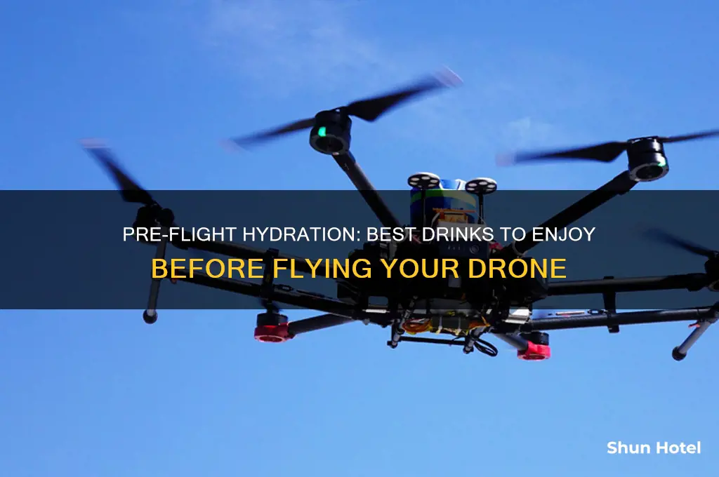what to drink at the airport before flying drone