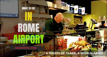 Rome Airport Delicacies: A Traveler's Guide to Eating Well