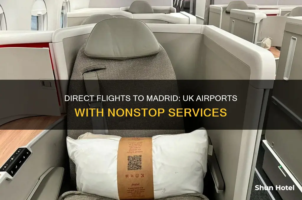 what uk airports fly direct to madrid