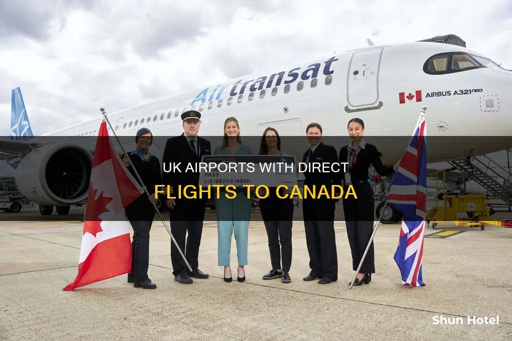 what uk airports fly to canada
