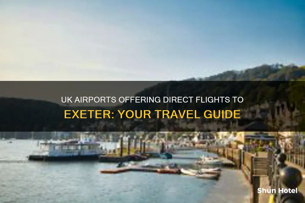 what uk airports fly to exeter