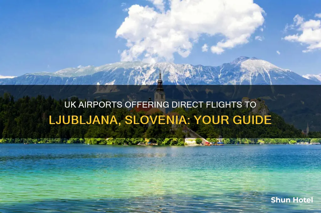 what uk airports fly to ljubljana