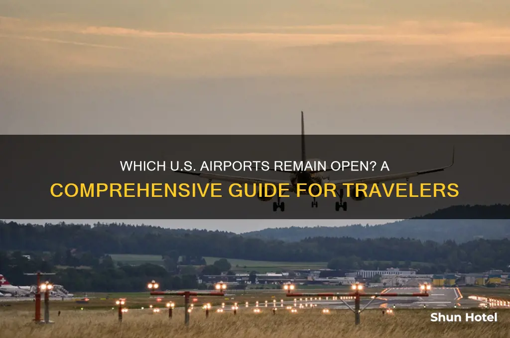 what us airports are open
