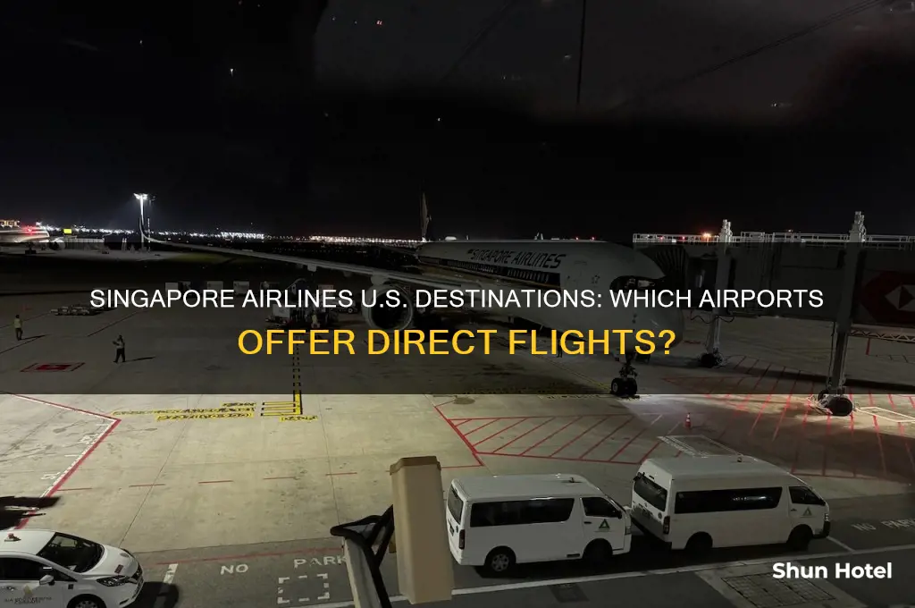 what us airports does singapore airlines fly from