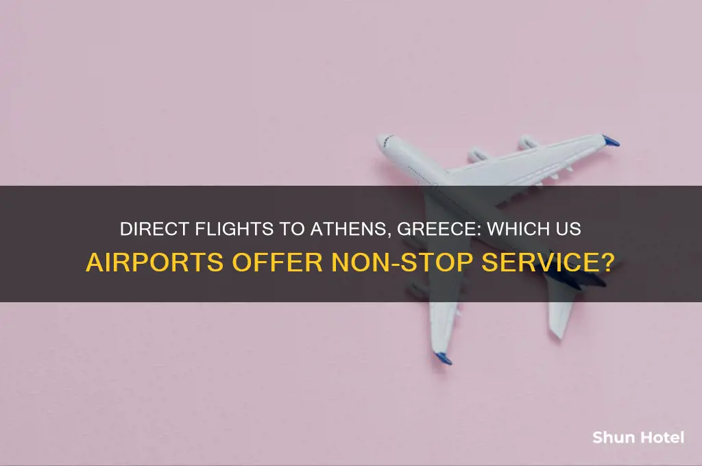 what us airports fly direct to athens greece