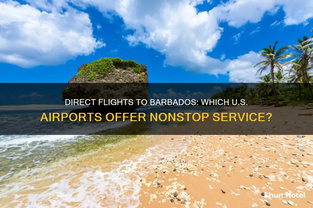 what us airports fly direct to barbados
