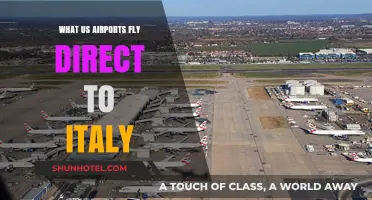Direct Flights to Italy: US Airports with Nonstop Routes