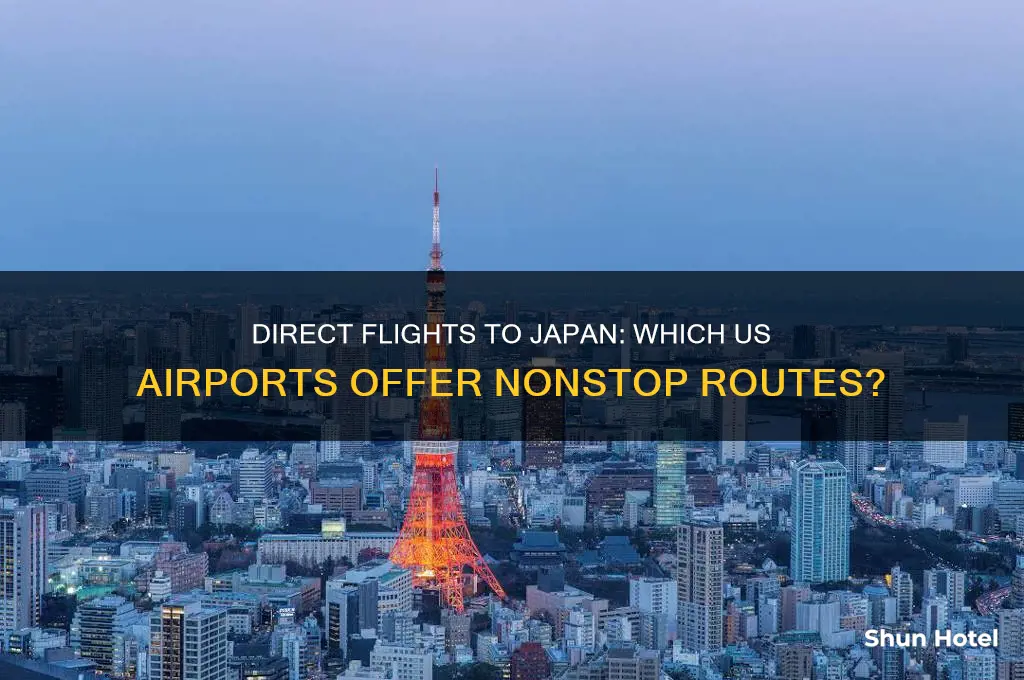 what us airports fly direct to japan