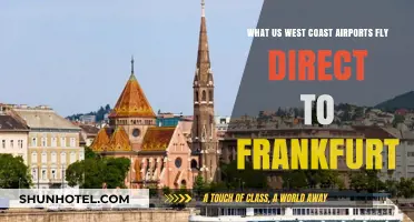 Direct Flights from US West Coast Airports to Frankfurt