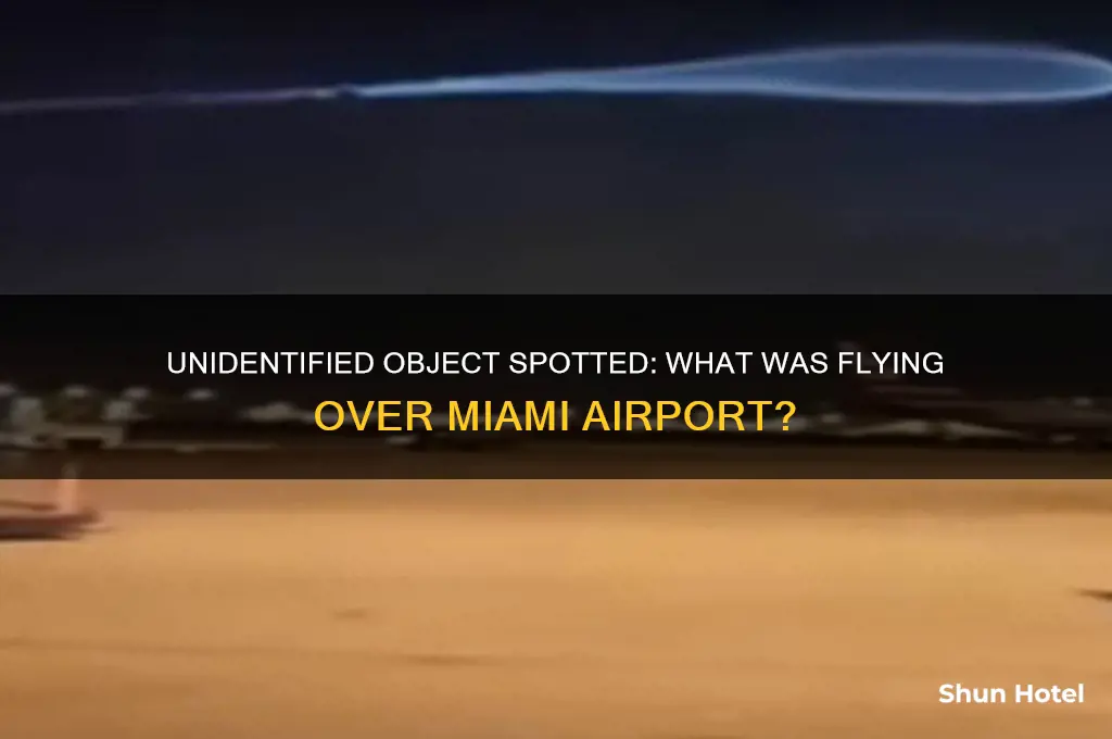 what was flying over miami airport