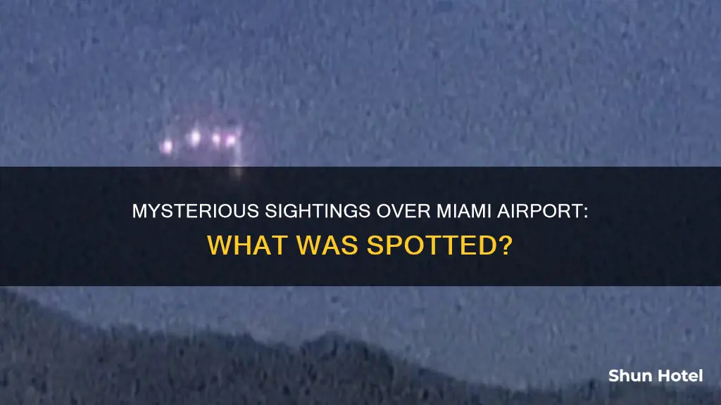 what was spotted over miami airport