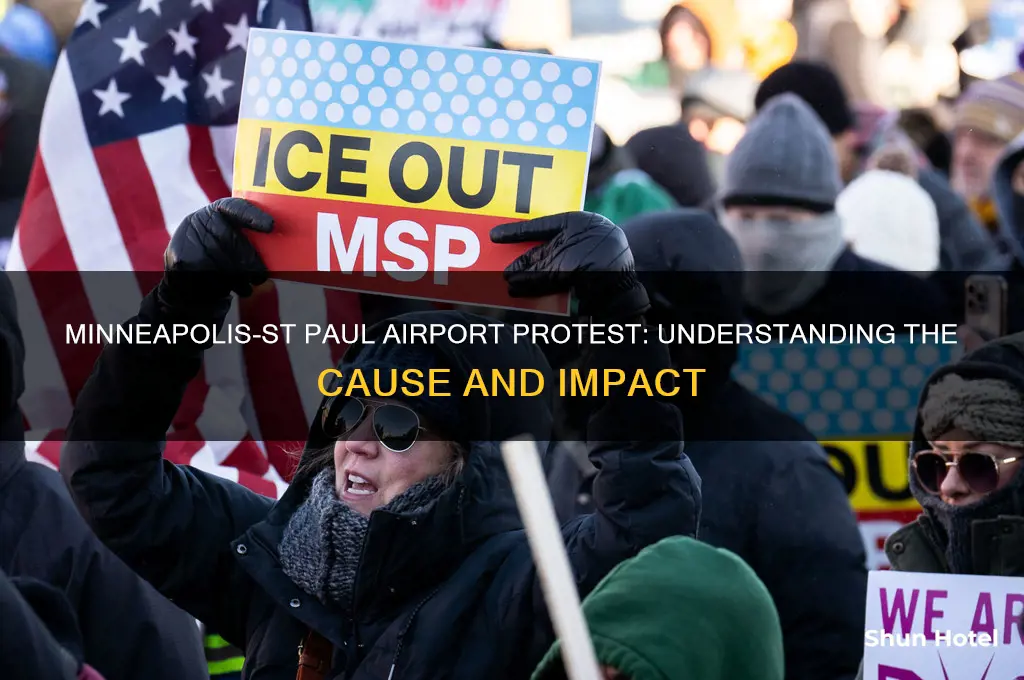 what was the minneapolis-st paul international airport protest about