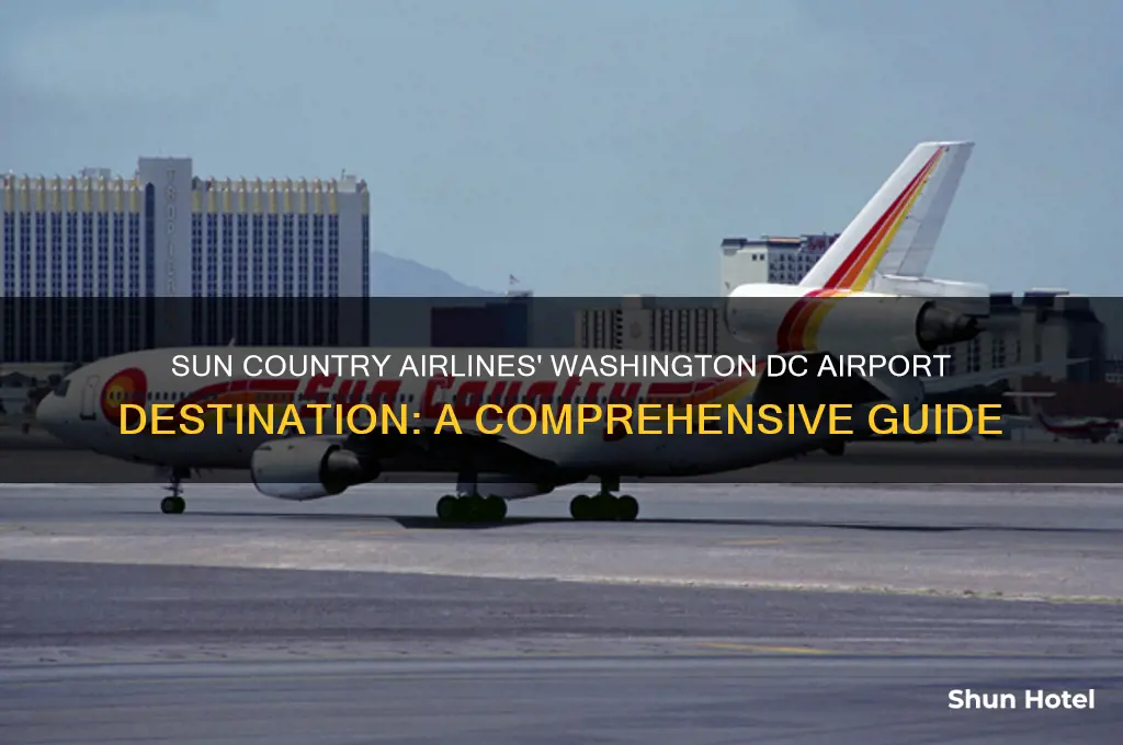 what wash8ngton dc airport does sun country fly into