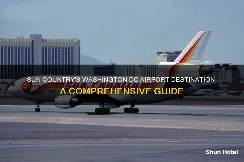 what washington dc airport does sun country fly into