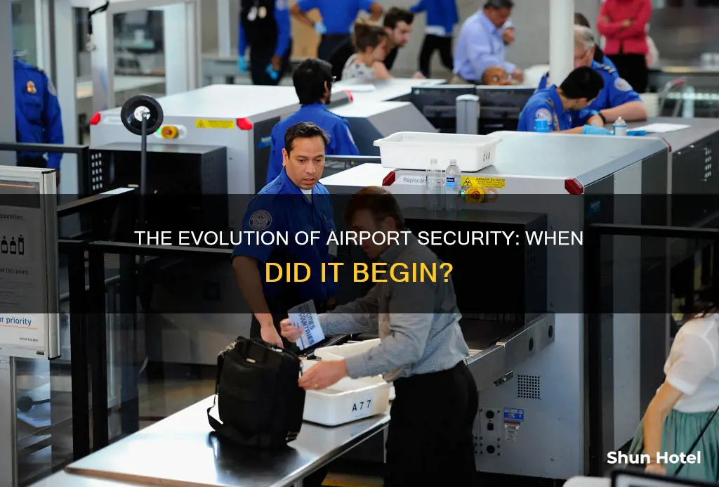 what year did airport security start