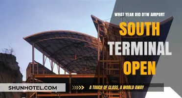 DTW Airport South Terminal: Unveiling the Year of Its Opening