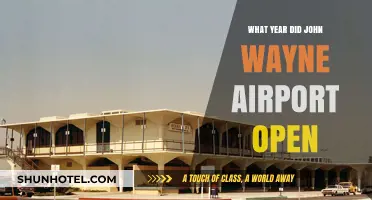 John Wayne Airport's Opening Year: A Historical Overview