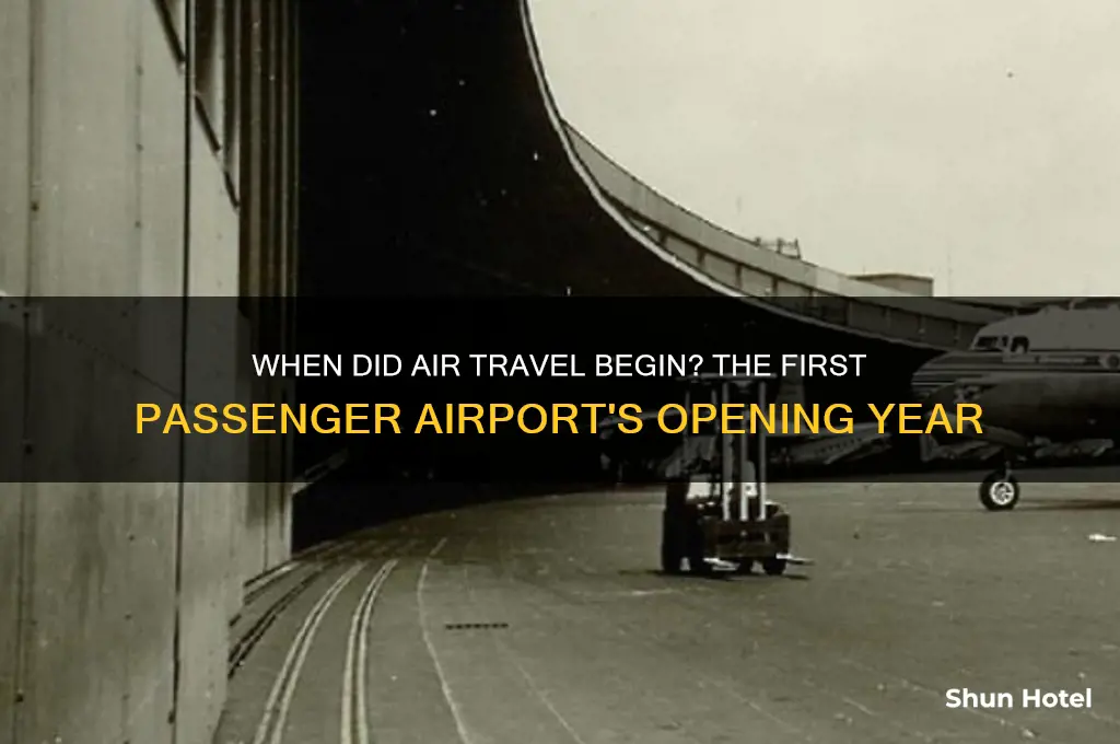 what year did tje first airport open for passenger flights