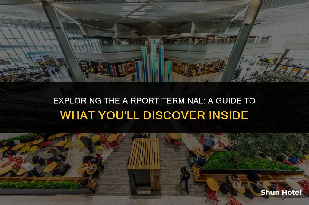 what you will see inside an airport terminal