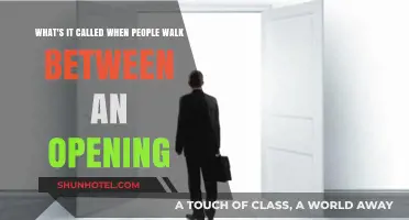 Understanding the Term for Walking Between an Opening: A Quick Guide