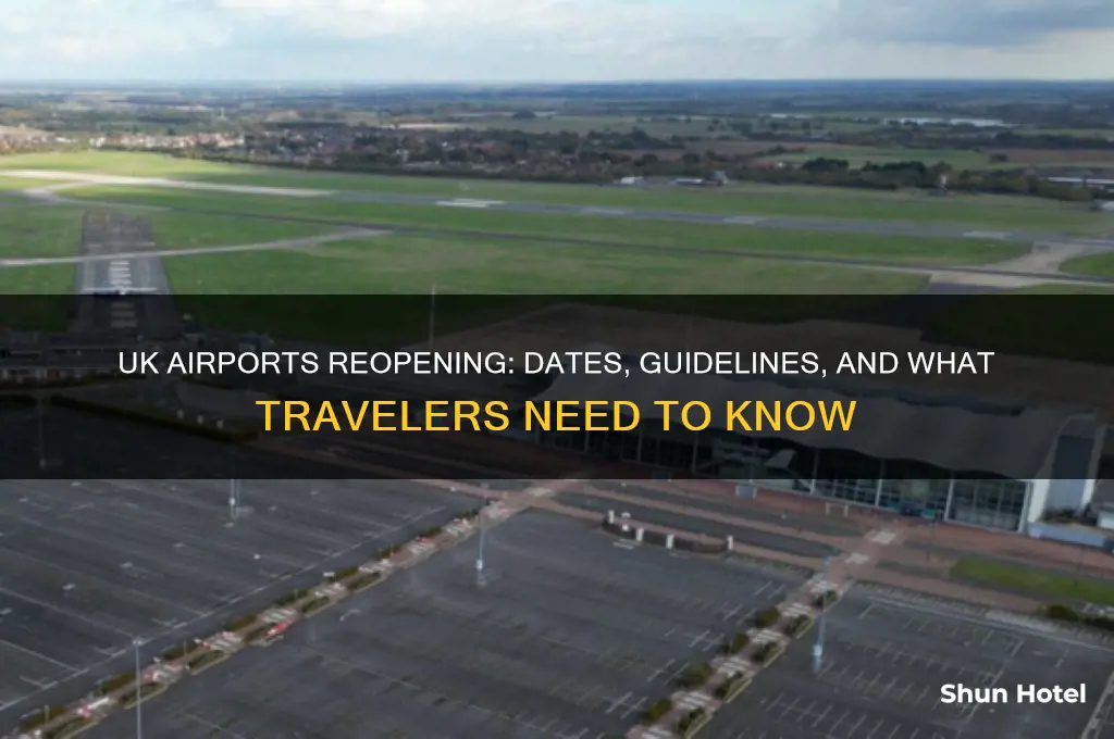 when are airports opening in uk